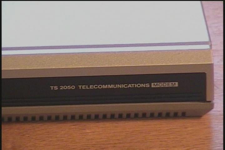 Front right of modem